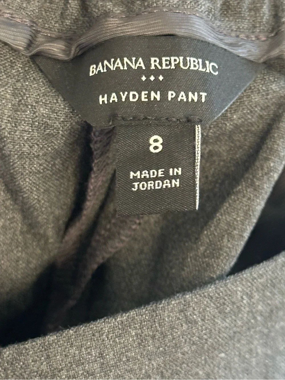 BANANA REPUBLIC Women’s Dark Gray Hayden Tapered Pants Size 8